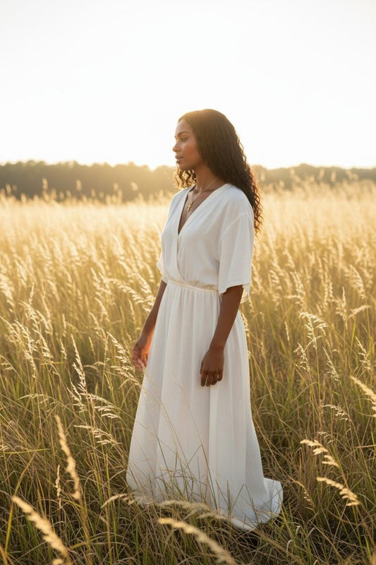 Collar Cruz Egipcia Ankh (45cm) - Acero Inoxidable Chapado en Oro 18K Pulido Espejo para ella