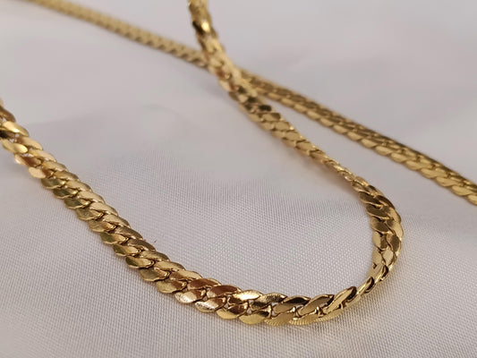 Conjunto de joyas Collar Acero Inoxidable Oro 18 y 40cm + Extensión 5cm 16"+2" con pulsera a juego para mujeres