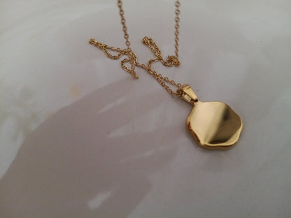 Collar Hexágono Estrella polar en Oro 18K (PVD) - Acero Inoxidable - 16" + Extensión para mujeres