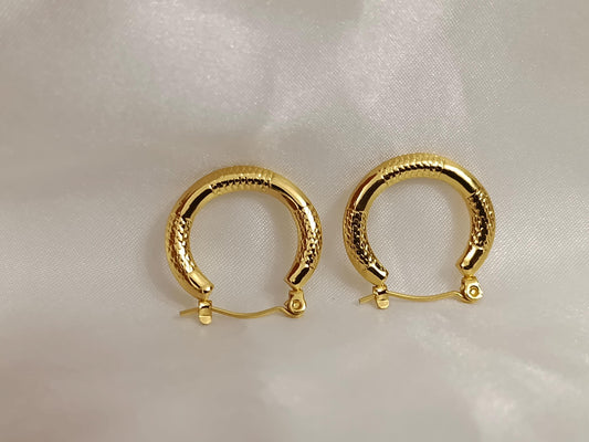 Real solid gold 18Ksquare hoops earrings with moissanite diamond,14K solid gold earrings for Daily Wear for menbscero