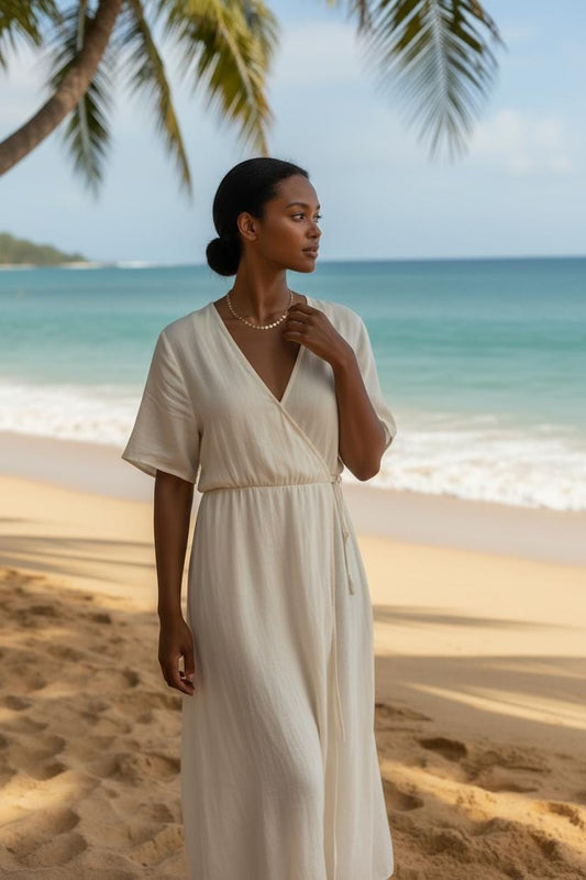 Collar Discos Redondos Pulido - Acero Inoxidable Bañado en Oro 18K (Longitud a elegir) para ella